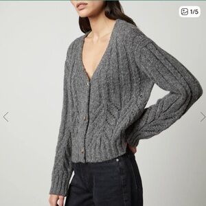 VELVET BY GRAHAM AND SPENCER HAZEL CARDIGAN NWT SZ L